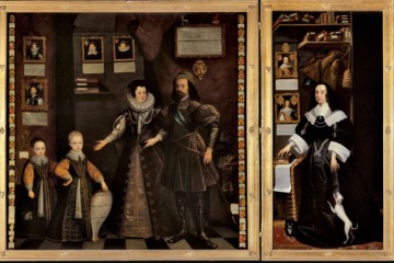 VAN BELCAMP Jan, Le Grand Portrait, 1646, la famille d'Anne, baronne de Clifford