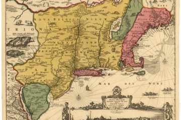 Novi Belgii Novaeque Angliae… (Carte de la Nouvelle-Belgique ou Nouvelle-Hollande), 1685, par Nicolaes Visscher