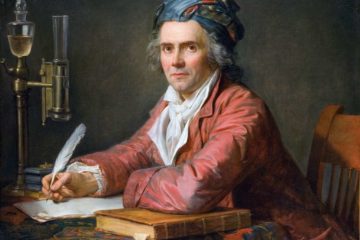 Portrait du docteur Alphonse Leroy (médecin accoucheur, dans son cabinet de travail, accoudé sur un ouvrage d'Hippocrate), par Jacques-Louis David en 1783. Musée Fabre, Montpellier