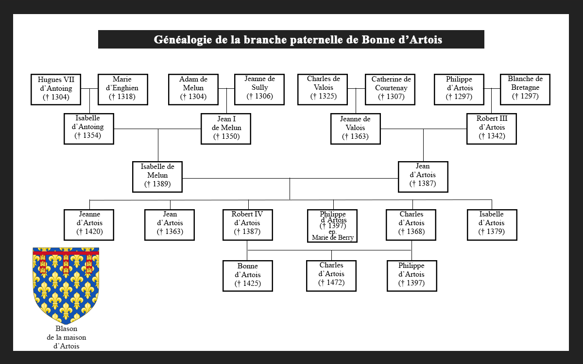 Branche Paternelle de Bonne d'Artois (par Maurena Benteboula)