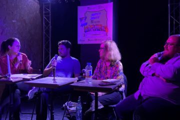 De droite à gauche : Fanny Cohen Moreau, Daniel Andreyev, Clara Germann et Thomas Areal (10 septembre 2022)