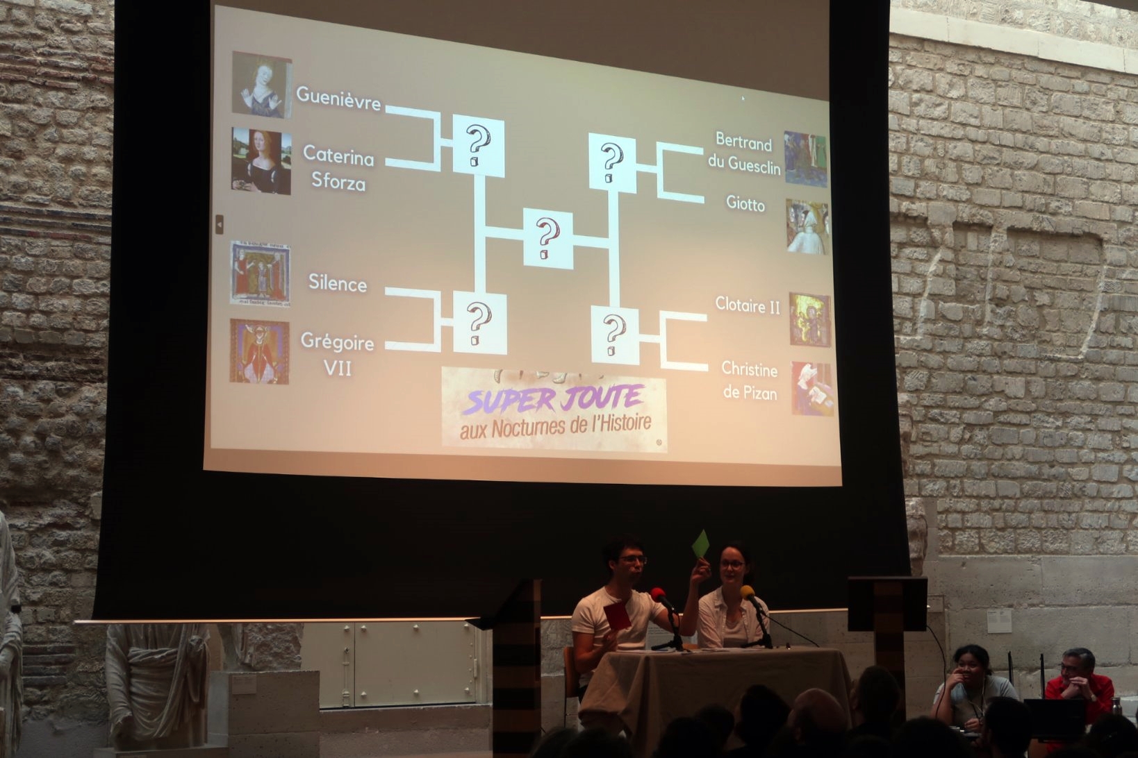 Photo de la soirée Super Joute du 29 mars 2023 au Musée de Cluny