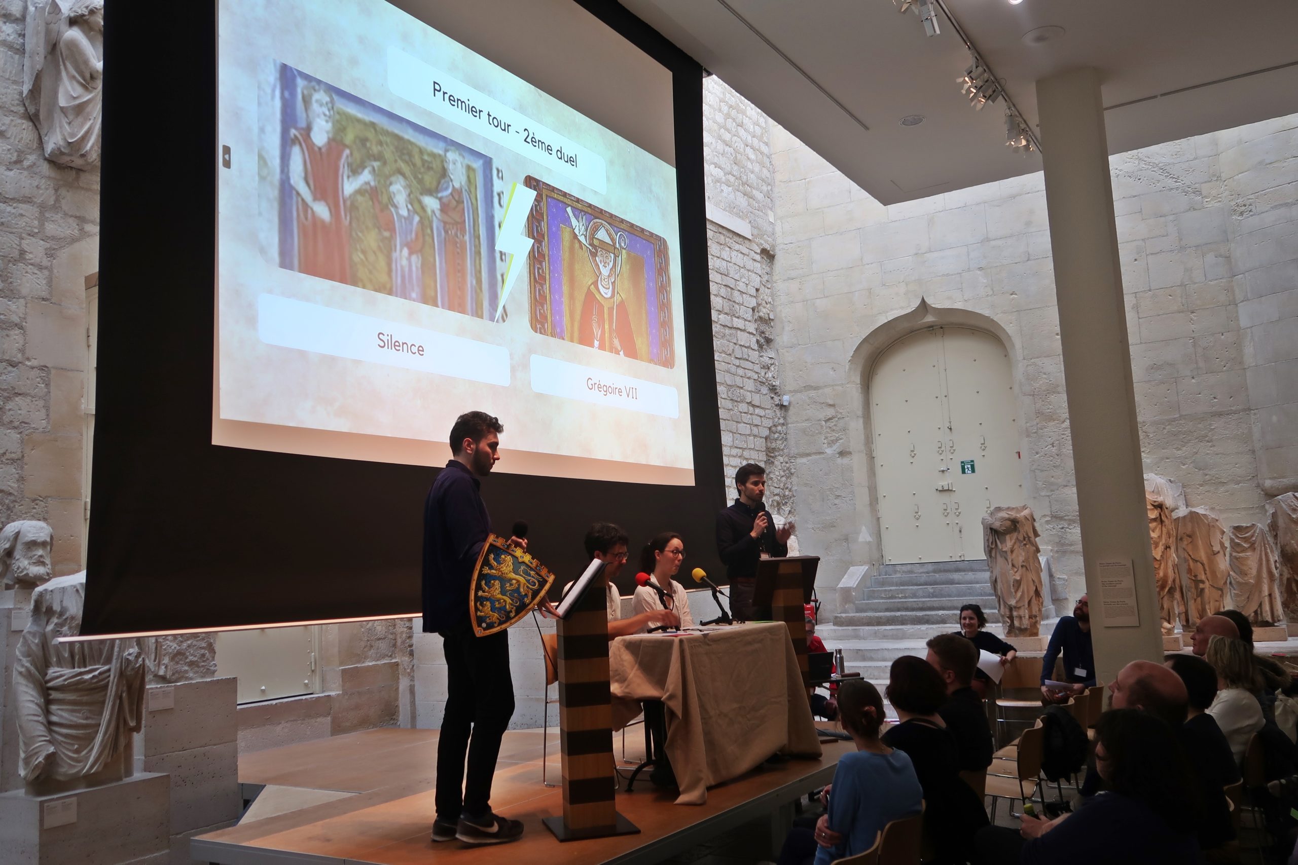 Photo de la soirée Super Joute du 29 mars 2023 au Musée de Cluny