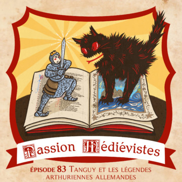 Illustration de l'épisode 83 par Din, avec une vue d'article du combat entre Arthur et le Chapalu