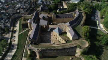 Le château de Sedan vu du ciel