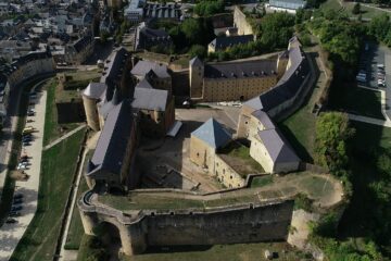 Le château de Sedan vu du ciel