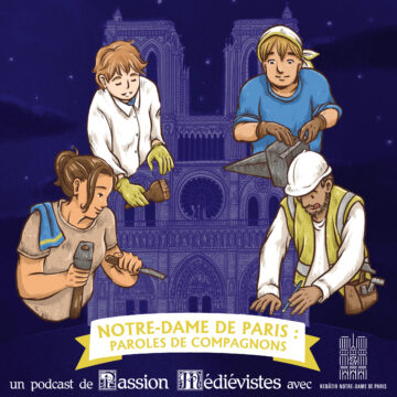 Visuel de la série "Notre-Dame de Paris : paroles de compagnons" par l'artiste din