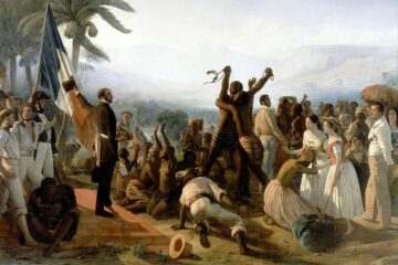François-Auguste Biard, L’Abolition de l’esclavage dans les colonies françaises en 1848, 1848, huile sur toile, 260 x 392 cm, Château de Versailles (MV 7382), © Château de Versailles