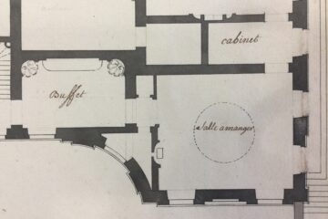 AD 94 46J 219, Plan de disposition du rez-de-chaussée du château de Bercy, XVIIIe siècle