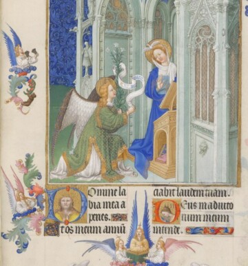Très Riches Heures du Duc de Berry, folio 26 recto, L'Annonciation